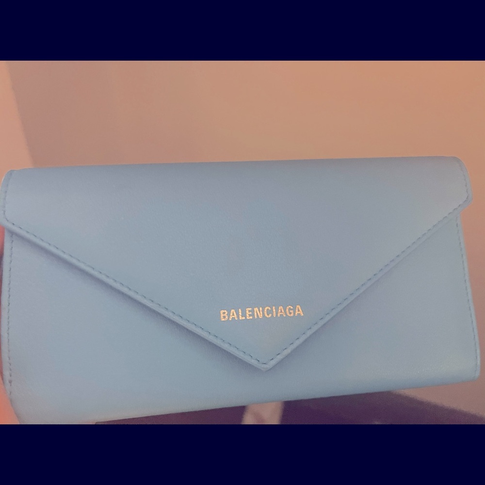 Balenciaga Envelope Wallet (Sky Blue)